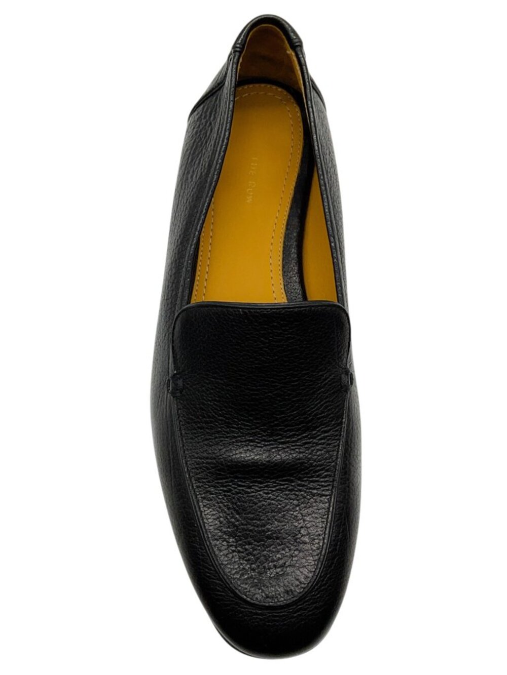 The Row Black Pebbled Leather Adam Loafers - Picture 4 of 6